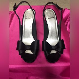 Sexy Size 8 Black Stuart Weitzman Slingback Heels
